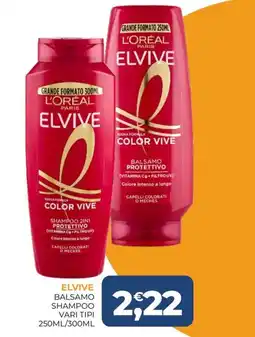 Moderna Elvive balsamo shampoo vari tipi offerta