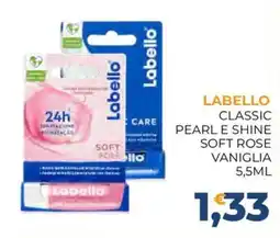 Moderna Labello Classic Pearl e Shine Soft Rose Vaniglia offerta