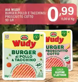 Gecop AIA wudy burger pollo e tacchino/ prosciutto cotto offerta