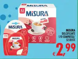 Deco Iperstore Misura dolcificante 170 compresse/52 buste offerta