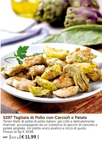 Tagliata di Pollo con Carciofi e Patate