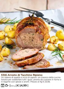 Bofrost Arrosto di Tacchino Ripieno offerta