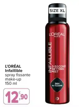 Iperal L'ORÉAL Infaillible spray fissante make-up offerta
