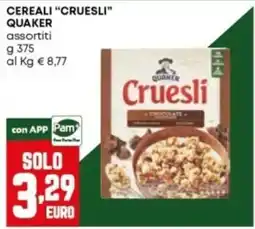 Panorama Cereali Cruesli Quaker offerta