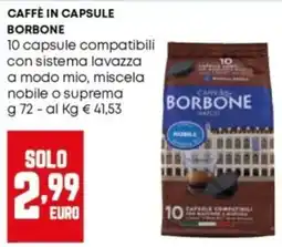 Panorama Caffè in capsule Borbone offerta
