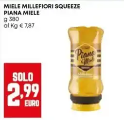 Panorama Miele millefiori squeeze Piana Miele offerta