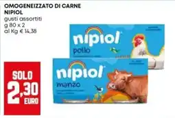 Panorama OmoGeneizzato di carne Nipiol offerta