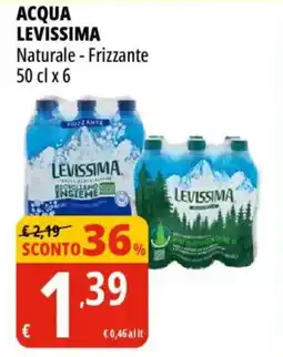 Tigros Acqua Levissima Naturale - Frizzante offerta