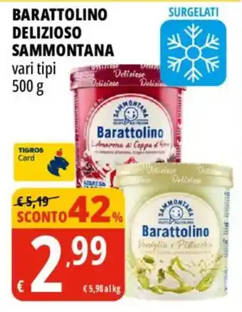Tigros Barattolino Sammontana offerta