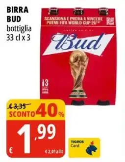 Tigros Birra Bud offerta