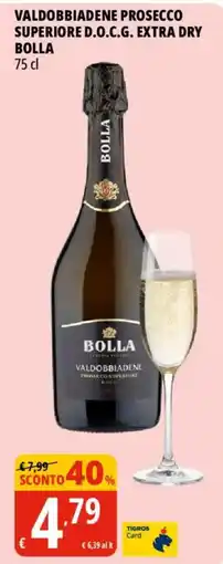 Tigros Valdobbiadene Prosecco Superiore D.O.C.G. Extra Dry Bolla offerta
