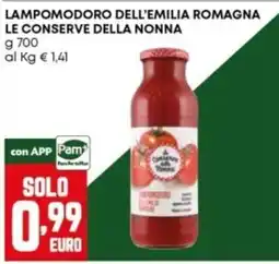 Panorama Lampomodoro dell'Emilia Romagna Le conserve della nonna offerta