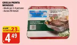 Tigros Griglia pronta monouso Rapido offerta