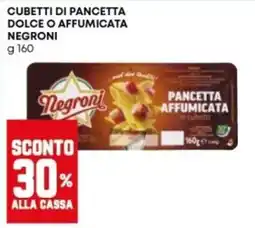 Panorama Pancetta affumicata in cubetti Negroni offerta