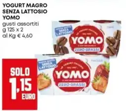 Panorama Yomo yogurt magro senza lattosio offerta