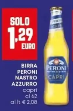 Panorama Birra Peroni Nastro Azzurro capri offerta