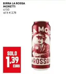 Panorama Birra la Rossa Moretti offerta