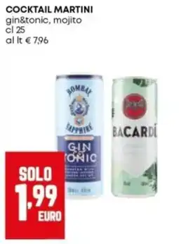 Panorama Cocktail martini gin & tonic, mojito offerta