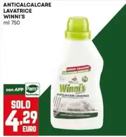 Panorama Anticalcare lavatrice Winni's offerta