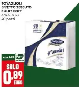 Panorama Tovaglioli effetto tessuto bulky soft offerta
