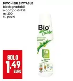 Panorama Bicchieri biotable offerta