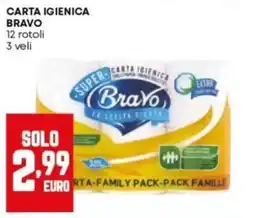 Panorama Carta igienica Bravo offerta