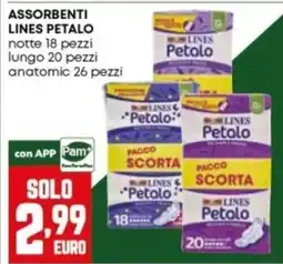 Panorama Assorbenti Lines Petalo offerta
