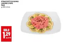 Panorama Straccetti di suino limone e pepe Pam offerta