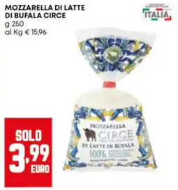 Panorama Mozzarella di latte di bufala Circe offerta