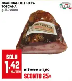 Panorama Guanciale di filiera Toscana offerta
