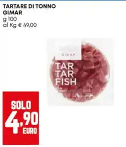 Panorama Tartare di tonno Gimar offerta