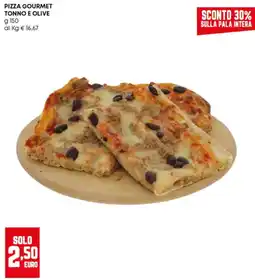 Panorama Pizza gourmet tonno e olive offerta