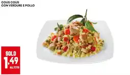 Panorama Cous cous con verdure e pollo offerta