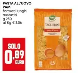 Panorama Pasta all'uovo Pam Taglierini offerta