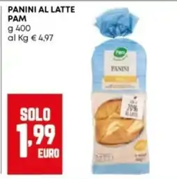 Panorama Panini al latte Pam offerta