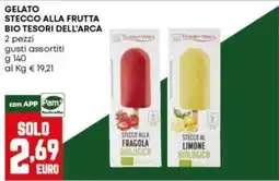 Panorama Gelato stecco alla frutta bio tesori dell'arca offerta