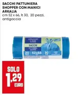 Panorama Sacchi pattumiera shopper Arkalia offerta