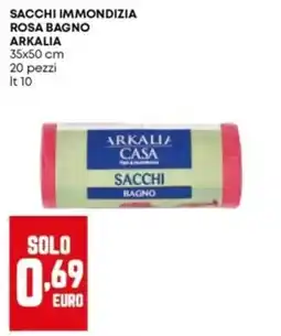Panorama Sacchi immondizia rosa bagno Arkalia offerta
