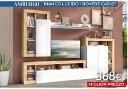Mondo Convenienza Amburgo Bianco Lucido | Rovere Cadiz² offerta