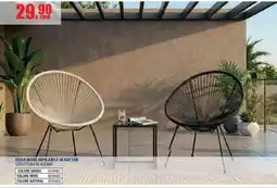 Bricofer Sedia Nora impilabile in rattan offerta
