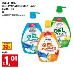 C+C maxigross Sweet Home gel lavapiatti concentrato assortito offerta