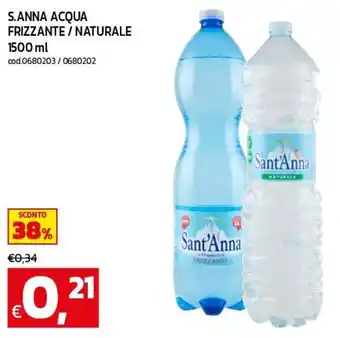 Sant'Anna acqua frizzante naturale