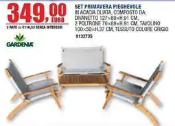 Bricofer Set primavera pieghevole Gardenia offerta