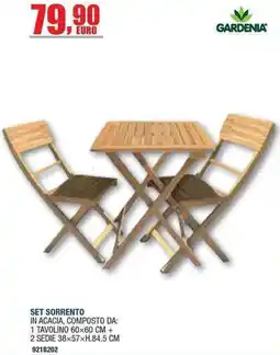 Bricofer Set Sorrento Gardenia offerta