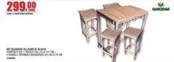 Bricofer Set Barrique in legno di acacia Gardenia offerta
