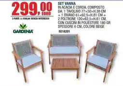 Bricofer Set vanna Gardenia offerta