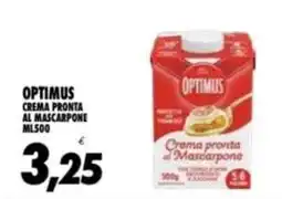 Compri Meglio Optimus crema pronta al mascarpone offerta