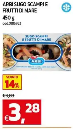 C+C maxigross Sugo scampi e frutti di mare Arbi offerta