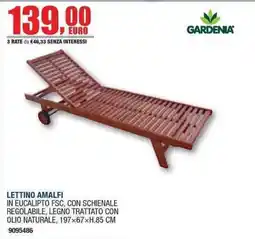 Bricofer Lettino Amalfi Gardenia offerta