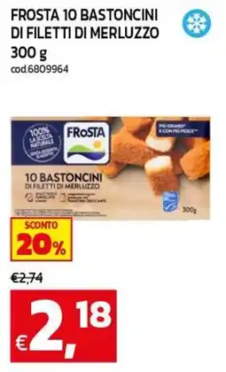 C+C maxigross Frosta 10 bastoncini di filetti di merluzzo offerta
